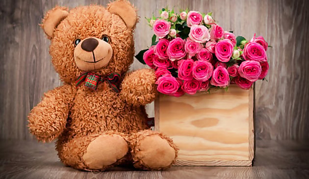 Милые плюшевые мишки пазл