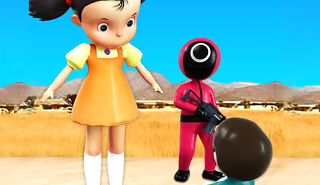 Кальмар 3D Красный свет Зелёный свет