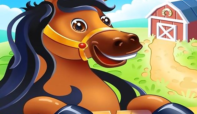 Tierfarm für Kinder. Kleinkinder-Spiele online