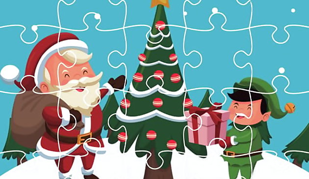 Рождественские открытки пазл