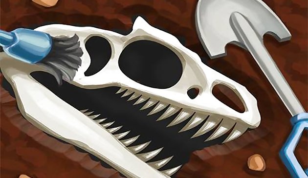 ألعاب حفر عظام الديناصورات