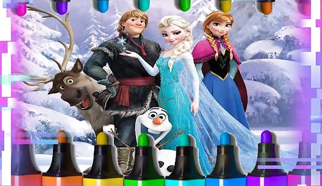 Анна Холодное сердце раскраска