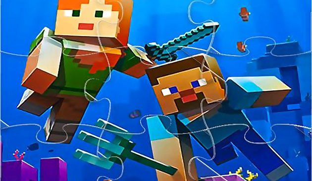 Minecraft пазл