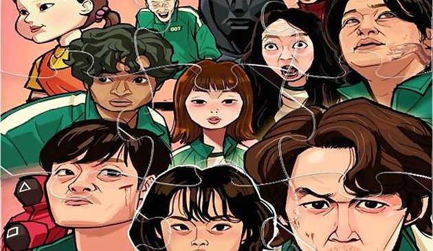 Игра в кальмара Коллекция пазлов