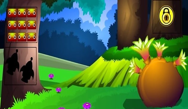 Побег земли кустарников