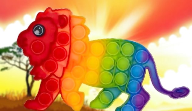 Дикие животные поп ит пазл