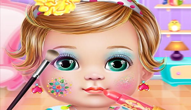 Одевалка и макияж малышки