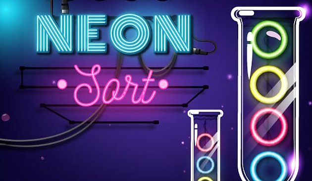 Neon Sıralama Bulmaca - Renk Sıralama Oyunu