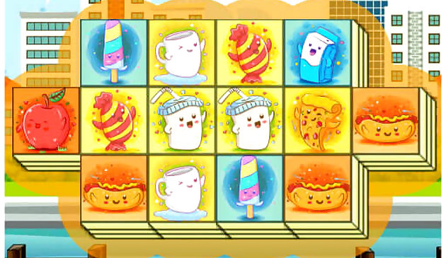 Тройной маджонг еды