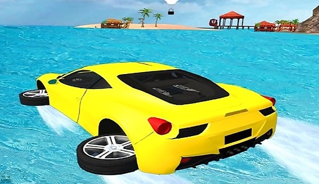Wassersurfen Auto Stunts Spiel 3D