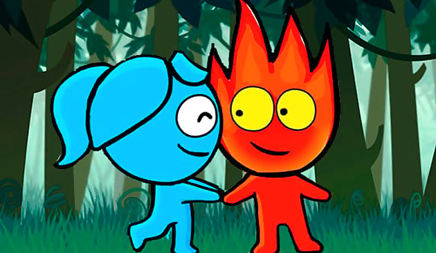 เด็กชายสีแดงและ Blue Girl Forest Adventure