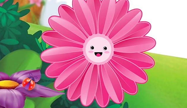 Забавные цветы пазл