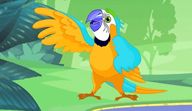 Попугай раскраска