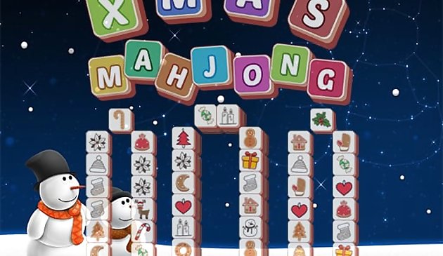Azulejos de Mahjong de Natal