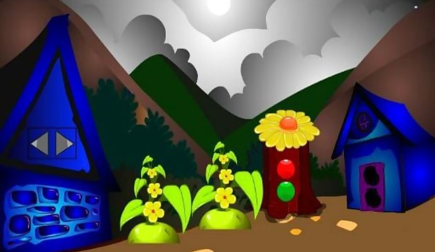 Синий дом Побег птицы