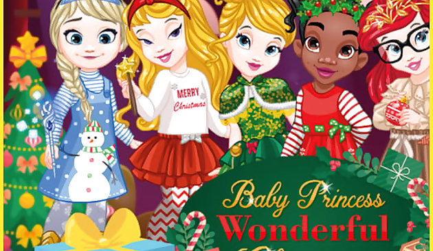 Bebek Prensesler Noel: Giydirme Oyunu