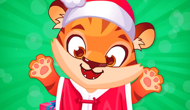 Забота о милом тигренке