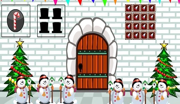 Побег дома снеговика