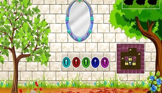 Побег белого кирпичного двора