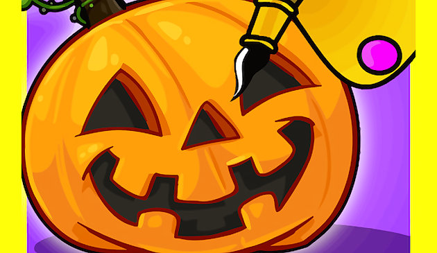 Раскрась объекты Хэллоуин