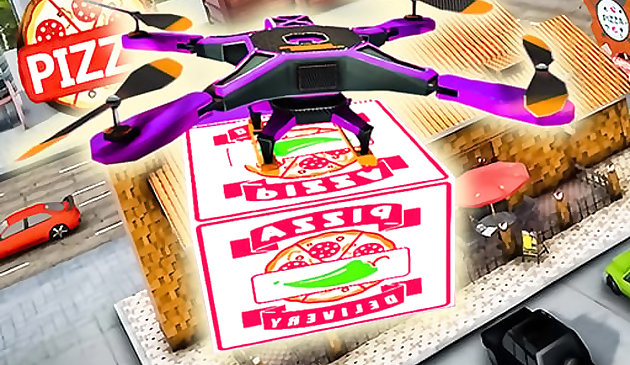 Pizza-Liefer-Simulator für Drohne