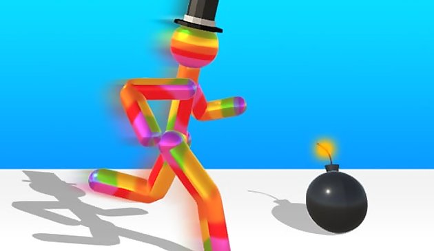 Высокий мужчина бегун