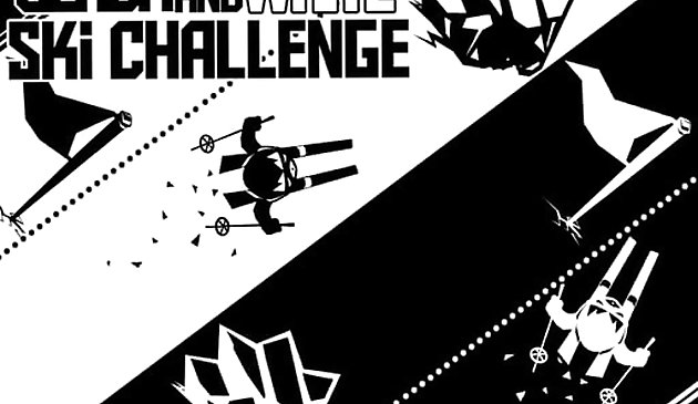 Black and White Ski Challenge