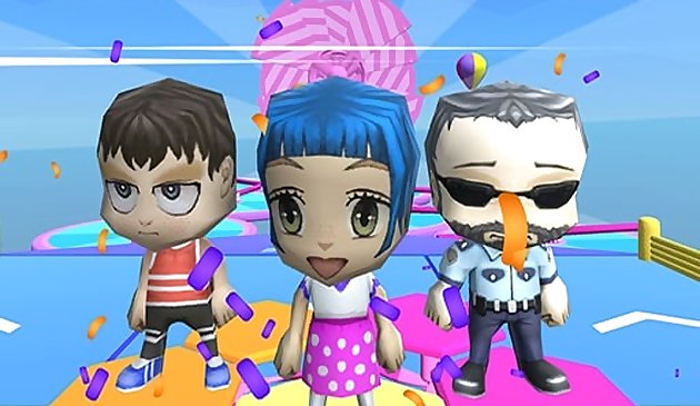 Фол девушки Бег мультиплеер