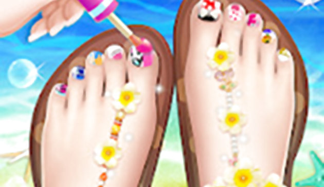 Salon móng chân đẹp - Trò chơi chăm sóc móng chân cho trẻ em gái