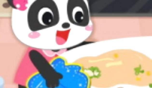 Vida de limpieza de Baby Panda