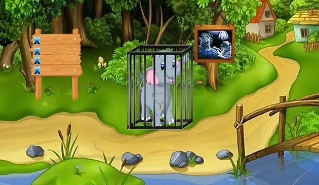 Спасите слонёнка