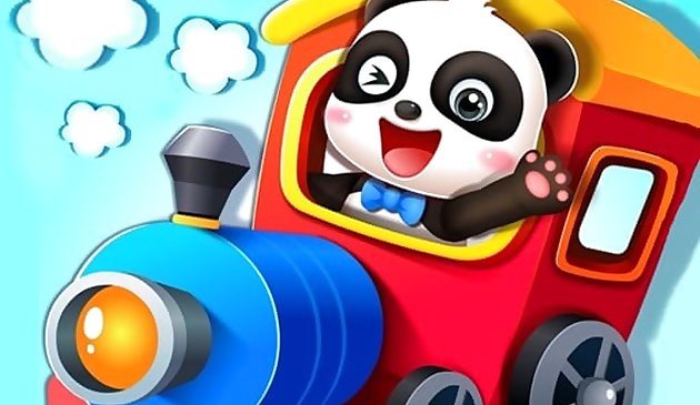 Bébé Panda Conducteur de Train