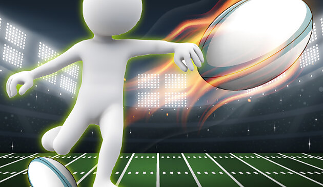 Стикмен регби бег и пинок