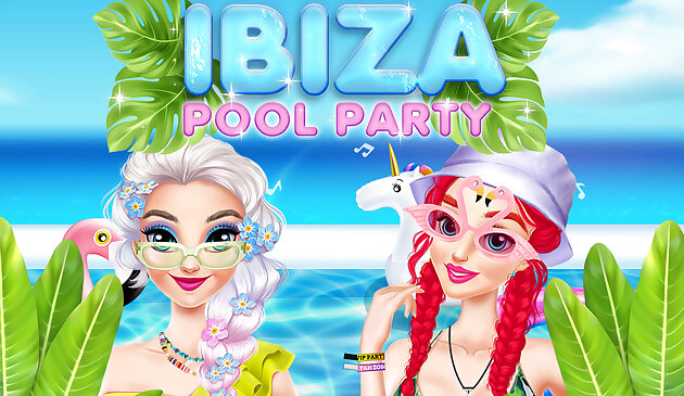 Fiesta en la piscina de Ibiza