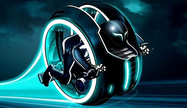 Motociclista Cyber Tron