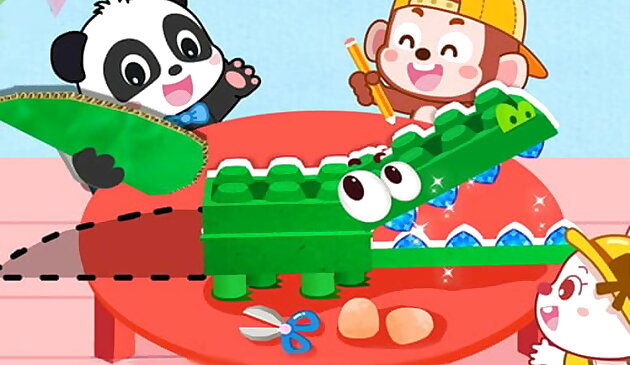 Малыш Панда головоломка животных