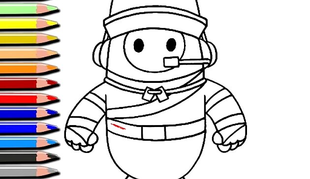 Fall Guys Хэллоуин книжка-раскраска