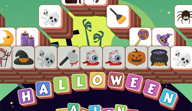 Fichas de Mahjong de Halloween
