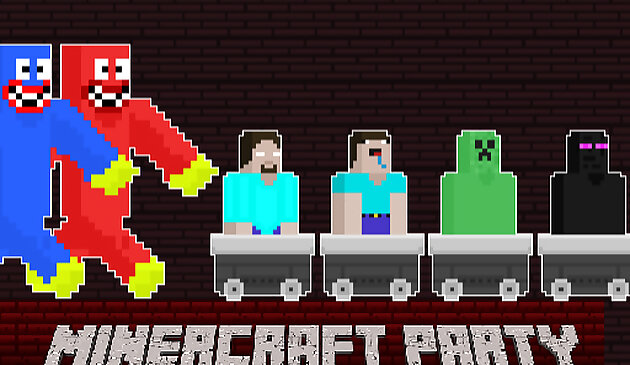 Minecraft вечеринка 4 игрока
