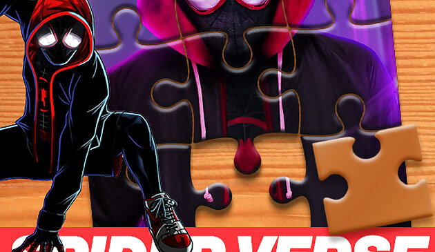 Spider-Man à travers le puzzle Spider-Verse