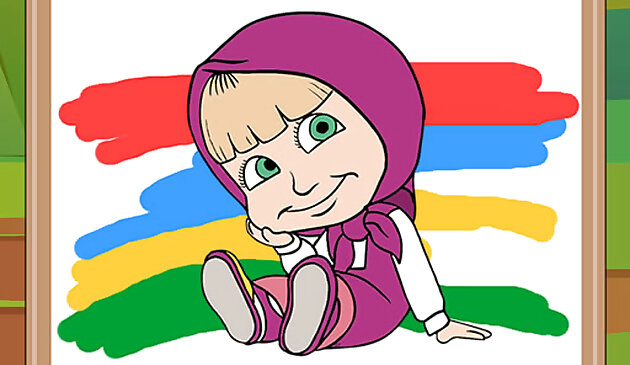 Маша и Медведь книжка раскраска