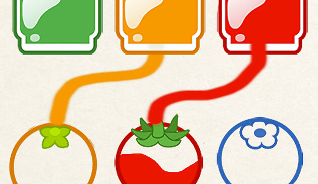 Собрать цвет раскрасить фрукты