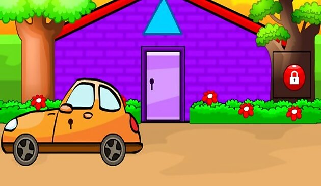 Побег оранжевого автомобиля