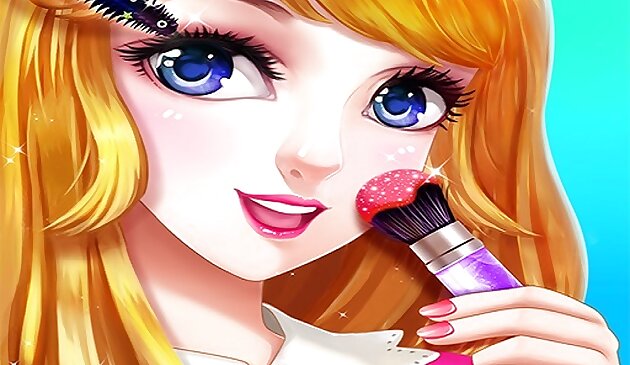 Juego de maquillaje de moda para chicas anime