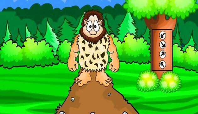 Побег деревни пещерного человека