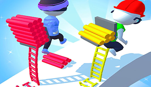 Гонка лестниц скалолаз