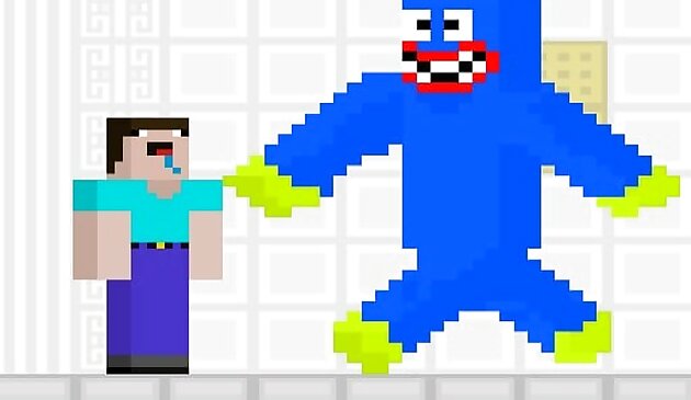 Нуб против синего монстра