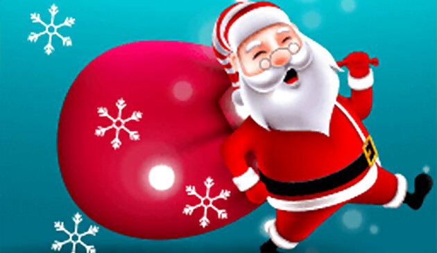 Санта снежный бегун