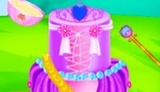프린세스 드레스 케이크 - 퐁당 케이크