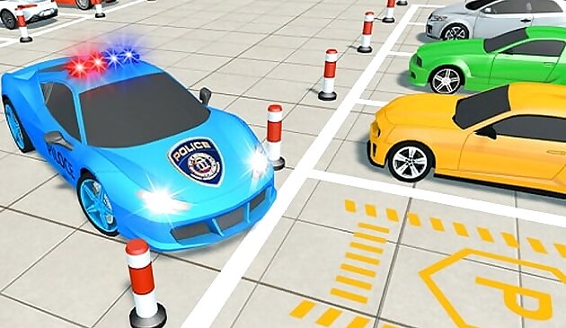 Polizei Super Car Parking Herausforderung 3D